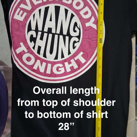 Everybody Wang Chung 2-Sided Black T-Shirt- UNISEX SIZE MEDIUM - Picture 9 of 9